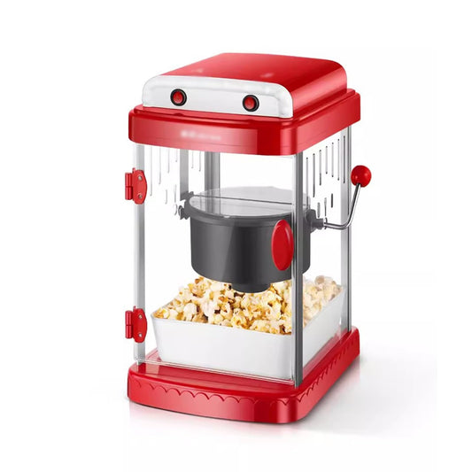 Household Popcorn Machine Hot Air Oil Popped Corn Popper Automatic DIY Popcorn Maker Heating Non-Stick Pot
