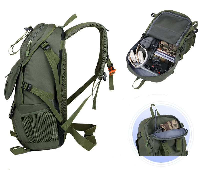 45L Travel Bag, Waterproof Camping Bag, Hiking and Mountaineering Backpack, Outdoor Bag