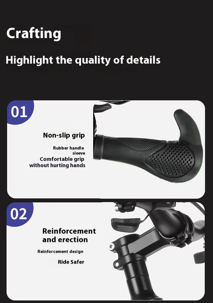 26-inch MTB bicycle with dual disc brakes, suspension fork, and 21 speeds.