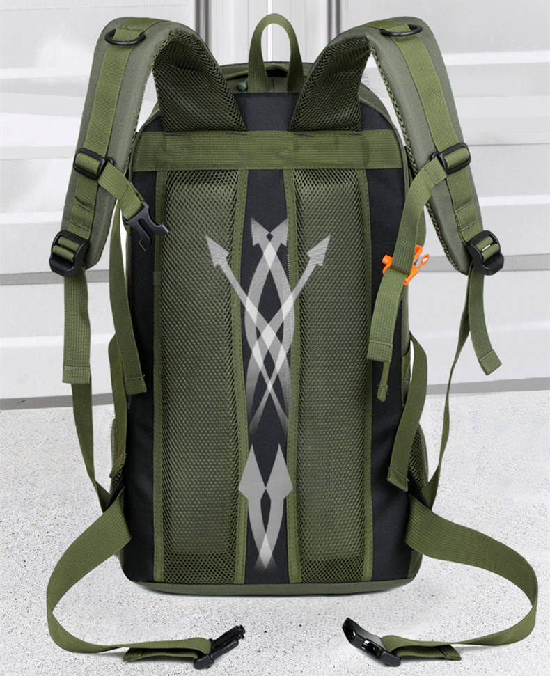 45L Travel Bag, Waterproof Camping Bag, Hiking and Mountaineering Backpack, Outdoor Bag