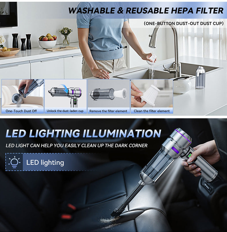 Car vacuum cleaner (both blower and vacuum)