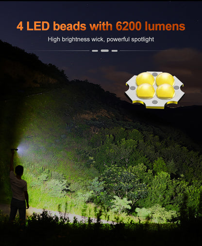 55W LED Super Bright Flashlight