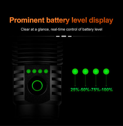 55W LED Super Bright Flashlight