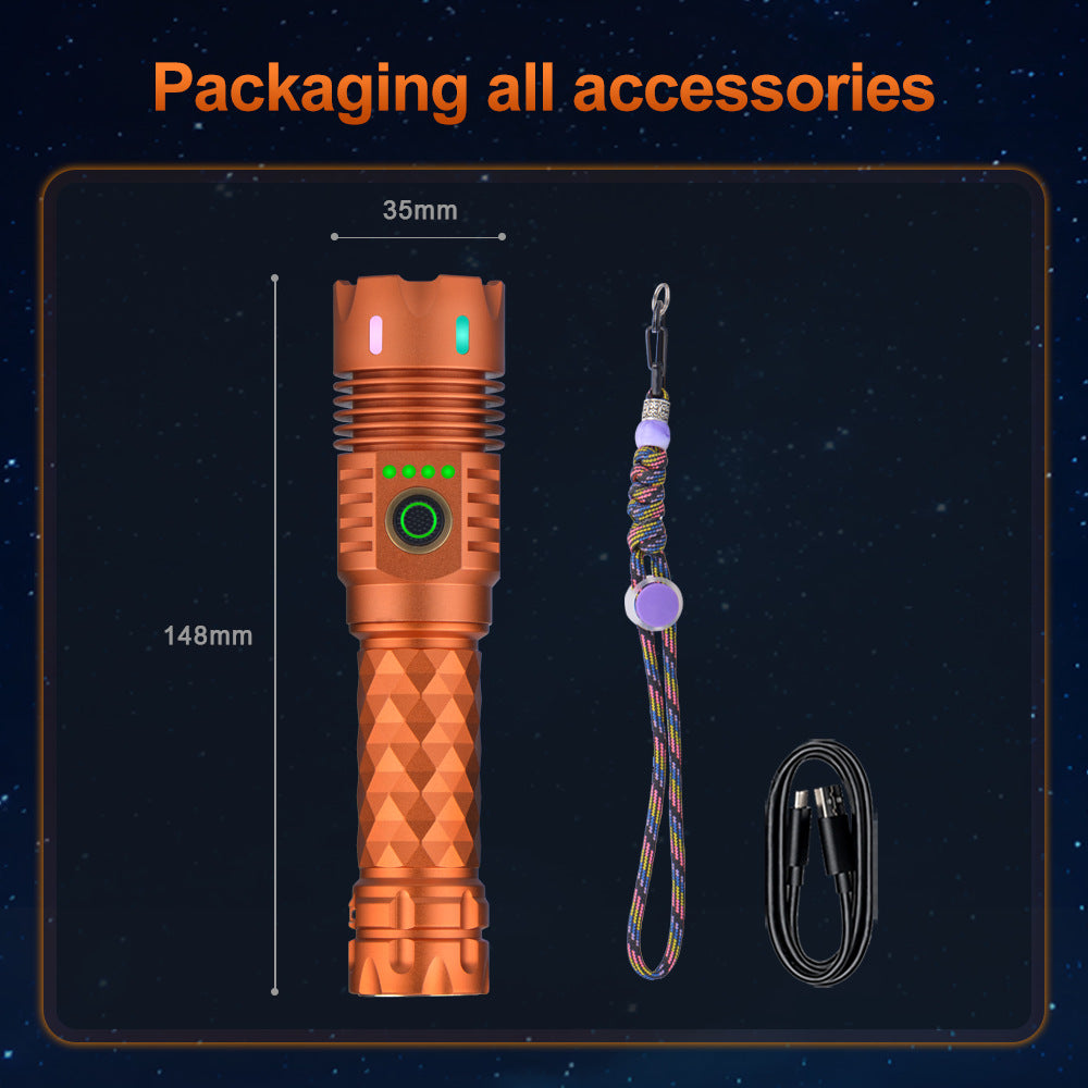 55W LED Super Bright Flashlight