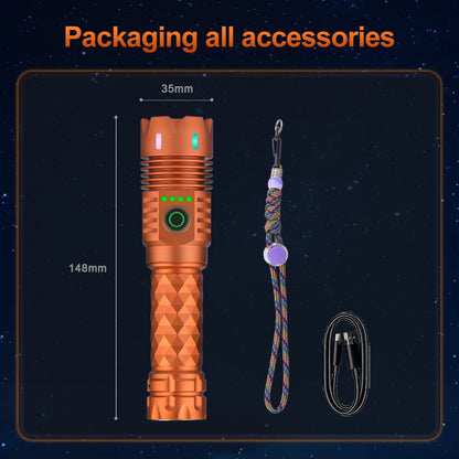 55W LED Super Bright Flashlight